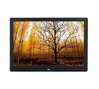 DSeenLeap Marco de Fotos Digital de Alta definición de 13 Pulgadas, Calendario, Reloj, imágenes, vídeos, álbum de Fotos electrónico multifunción (Negro)