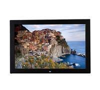 DSeenLeap Marco de Fotos electrónico Inteligente de 17 Pulgadas 1440900 Marco de Fotos Digital de Alta resolución Máquina de Publicidad de imágenes HD, Compatible con Calendario y Reloj (Negro)