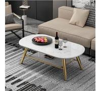 DSeenLeap Mesa Auxiliar Moderna de Metal (Dorada)