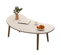 DSeenLeap Mesa de Centro de Estilo Moderno, Mesa de sofá, Mesa de cóctel, Mesa de Centro Minimalista, Mesa de Centro de exhibición (Blanca)