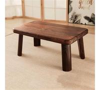 DSeenLeap Mesa de Centro de Madera Maciza de Paulownia, Mesa de té portátil y versátil, Mesa Auxiliar de Madera Maciza Rectangular.