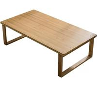 DSeenLeap Mesas de Centro Plegables, decoración Moderna del hogar, Mesa de Centro de Madera de bambú, Mesa de té versátil con Patas de Madera de bambú
