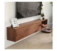 DSeenLeap Mueble de TV Colgante, Estante Flotante para TV, Consola Multimedia de Pared, estantes para DVD, Mueble de Almacenamiento (150 x 25 x 30 cm)