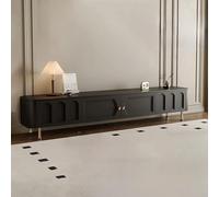 DSeenLeap Mueble de TV de Madera Maciza, Centro de Entretenimiento, Consola de TV, Mueble de TV con Puerta y cajones, para Sala de Estar y Dormitorio (un Color de 70,8 Pulgadas)