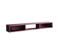 DSeenLeap Mueble de TV Flotante de 59''/70'', Mueble de TV de Pared, Estante de Entretenimiento bajo el televisor, Consola Multimedia con Puerta y Espacio de Almacenamiento (Nogal, 150 cm)