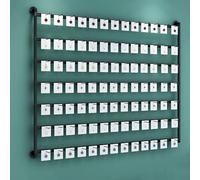 DSeenLeap Perchero de Pared para Colgar Pendientes, Calcetines, Ropa Interior, Barra para Ropa, Moderno Soporte para Pendientes, Organizador de Joyas Colgantes, Expositor (Negro, 100 x 120 cm)