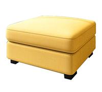 DSeenLeap Reposapiés Reposapiés Tapizado Dormitorio Tela Sofá Pedal Sala de Estar Sofá pequeño Cuadrado Pasillo Zapatos Banco (Amarillo)