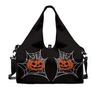 Dserfgiu Bolsa deportiva de Halloween con compartimento para zapatos, bolsillos de almacenamiento en seco y húmedo, bolsa de gimnasio para hombre, esterilla de yoga, bolsa de deporte portátil