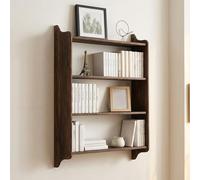 DSEWTEZXI Vitrina Almacenamiento Decorativo 4 Niveles, Estante Madera para Objetos pequeños, Ideal para el Estudio, Librero Decorativo Pared, Estante Pared para Objetos Curiosos.(44 * 20 * 109cm)