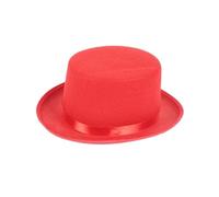 DSFDFDG Accesorios de disfraz mago con sombrero copa color sólido for fiesta rave(Red,S)