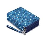 DSFDFDG Bolsa de papelería PU Gran Capacidad, Estuche for lápices con Agujeros 127/150/184/200, Piel sintética, Cremallera for Estudiantes(200 holes8)