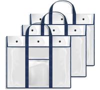 DSFDFDG Bolsa Grande for Guardar pósteres (80 x 64 cm), Paquete de 2, Ideal for organizar el Aula Profesores(3 pcs)
