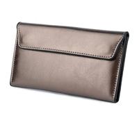 DSFDFDG Cartera Larga de Mujer Cuero Gran Capacidad, Ultrafina, Simple, Multifuncional, Bolso Mano for(Bronze)