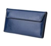 DSFDFDG Cartera Larga de Mujer Cuero Gran Capacidad, Ultrafina, Simple, Multifuncional, Bolso Mano for(Blue)