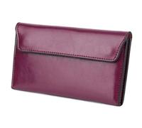 DSFDFDG Cartera Larga de Mujer Cuero Gran Capacidad, Ultrafina, Simple, Multifuncional, Bolso Mano for(Rose Purple)