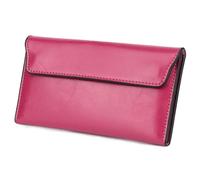 DSFDFDG Cartera Larga de Mujer Cuero Gran Capacidad, Ultrafina, Simple, Multifuncional, Bolso Mano for(Rose Red)