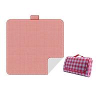 DSFDFDG Esterilla de Camping portátil, Manta Grande, Impermeable, Resistente a la Humedad, Gruesa, Bolsa Transporte, for Picnic, Senderismo, Playa, Viajes, Actividades al Aire Libre(Red)