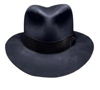 DSFDFDG Sombrero de copa con decoración cinturón tejido, sombrero mago, disfraz juego rol, Club vestir(Dark blue)