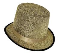 DSFDFDG Sombrero De Copa Con Purpurina, Ala Ancha, Vacaciones, Disfraz Mago Corta For Reuniones Al Aire Libre(Gold01)