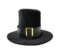 DSFDFDG Sombrero de copa negro mago evento temático vintage(S)