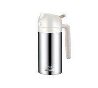 DSFGRTJ Pulverizador Aceite Spray 2 En 1 Antigoteo Acero Inoxidable Dosificador de Aceite Freidoras de Aire y Cocinar Rociador Cocinar(White,360ml)