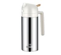 DSFGRTJ Pulverizador Aceite Spray 2 En 1 Antigoteo Acero Inoxidable Dosificador de Aceite Freidoras de Aire y Cocinar Rociador Cocinar(White,430ml)