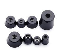 DSFIHJO 10 Uds. Parachoques de Goma for Muebles, Almohadilla Negra for Patas Silla, Protector Suelo, Cubierta Pata Mesa Redonda for Tabla Cortar(10pcs 18x15x8mm)