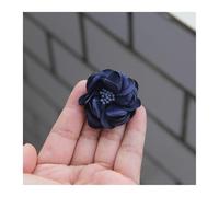 DSFIHJO 10 unids/Lote Gris Serie Negra Camelia Rosa Tela de Gasa Flor for invitación Boda Flores Artificiales for decoración Vestido(Color-26)