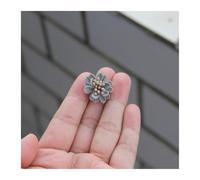 DSFIHJO 10 unids/Lote Gris Serie Negra Camelia Rosa Tela de Gasa Flor for invitación Boda Flores Artificiales for decoración Vestido(Color-16)