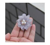 DSFIHJO 10 unids/Lote Gris Serie Negra Camelia Rosa Tela de Gasa Flor for invitación Boda Flores Artificiales for decoración Vestido(Color-32)