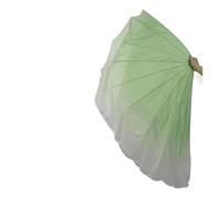 DSFIHJO Abanico para Danza del Vientre 2 uds Abanico de Espina Pescado Velo Gasa Apertura Danza Accesorios for actuación en Escenario adoración alabanza Ventiladores Grandes 85cm(Color 1)