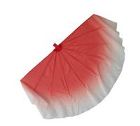 DSFIHJO Abanico para Danza del Vientre Abanico de Baile Grande 85cm, Accesorios Bailarina fluidos Espina Pescado Plegables Gasa, Danza del Vientre(Color 12,2PCS)