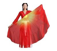 DSFIHJO Abanico para Danza del Vientre Velo de Abanico Espina Pescado, cartílago Gran tamaño, Accesorios Baile fluidos, Puesta en Escena, Evento, espectáculo, Disfraz(Color 4,85cm)