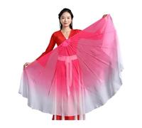 DSFIHJO Abanico para Danza del Vientre Velo de Abanico Espina Pescado, cartílago Gran tamaño, Accesorios Baile fluidos, Puesta en Escena, Evento, espectáculo, Disfraz(Color 6,85cm)