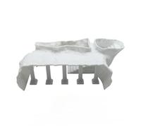 DSFIHJO Acuario con Cueva for peceras, Palacio en el sótano Columna Romana Artificial, escondite de camarones y Suministros for Mascotas acuáticas para Pecera, Acuario(White,S)