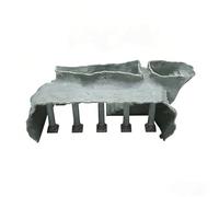 DSFIHJO Acuario con Cueva for peceras, Palacio en el sótano Columna Romana Artificial, escondite de camarones y Suministros for Mascotas acuáticas para Pecera, Acuario(Grey,M)