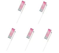 DSFIHJO Cinta Gimnasia Rítmica Niña 5/10 Cintas de Gimnasia con Estrellas Intermitentes, Danza, rítmicas, Ballet, varitas giratorias, Palos arcoíris for Entrenamiento, 2 m/4 m(2M,5Pcs Red)
