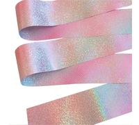 DSFIHJO Cinta Gimnasia Rítmica Niña Cinta de Gimnasia artística, Ballet y Danza 2 m/4 m con Palo Giratorio, Brillante Intermitente, for espectáculos Deportivos(4M,1pc A-Pink Handle)