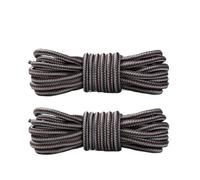 DSFIHJO Cordones Redondos Para Botas 4 pares de cordones for deportes al aire libre zapatillas con a rayas redondas botas longitud 70cm/90cm/120cm/150cm(Gray brown,120cm)