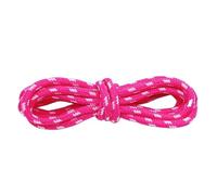 DSFIHJO Cordones Redondos Para Botas 4 pares de cordones redondos 5MM puntos flores sólidos poliéster a juego zapatos deportivos botas herramientas senderismo(Peach Red White,140cm)