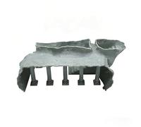 DSFIHJO Cueva de pecera Palacio con Columna Romana simulada, Acuario pequeño y decoración casa for esconder camarones para Pecera, Acuario(Grey,M (190x105x65mm))