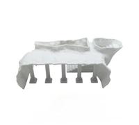 DSFIHJO Cueva de pecera Palacio con Columna Romana simulada, Acuario pequeño y decoración casa for esconder camarones para Pecera, Acuario(White,M (190x105x65mm))