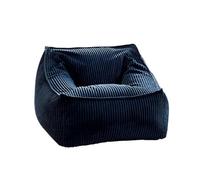 DSFIHJO Funda Puff Funda de Pana for puf 【¡Sin Relleno! ¡Debes Comprar el Relleno por Separado!】 para la Sala de Estar(Dark Blue)