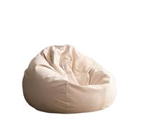 DSFIHJO Funda Puff Funda for puf 【¡Sin Relleno! ¡Debes Comprar el Relleno por Separado!】 para la Sala de Estar(Beige,D80cm-emtpy Cover)