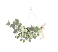 DSFIHJO Guirnalda De Flores Artificiales 50 CM Flor Artificial dintel Hoja de eucalipto Dormitorio Boda Arte Floral decoración la Pared Flores Colgantes(Light Green)