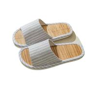 DSFIHJO Pantuflas De Paja For Mujer Sandalias de verano for mujer, suaves, antideslizantes, transpirables, con punta abierta y absorción del sudor, ligeras y silenciosas.(Gray,38-39)