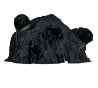 DSFIHJO Pecera, Palacio Submarino, Cueva escondida for Refugio de Reptiles camarones, Adornos paisajismo para Pecera, Acuario(Black,L)