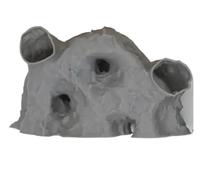 DSFIHJO Pecera, Palacio Submarino, Cueva escondida for Refugio de Reptiles camarones, Adornos paisajismo para Pecera, Acuario(Grey,M)