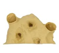 DSFIHJO Pecera, Palacio Submarino, Cueva escondida for Refugio de Reptiles camarones, Adornos paisajismo para Pecera, Acuario(Yellow,L)