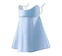 DSFIHJO ProteccióN Solar Bandana Mascarilla Velo facial de seda hielo a prueba rayos for mujer, mascarilla transpirable con protección for ojos y cuello, ideal for actividades al aire libre(SKY BLUE)